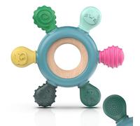 akolik Anneau de dentition pour bébé, en silicone pour jouet de dentition, accessoires d'allaitement sans BPA pour bébés de 3 mois et plus