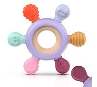 akolik Anneau de dentition pour bébé, en silicone pour jouet de dentition, accessoires d'allaitement sans BPA pour bébés de 3 mois et plus