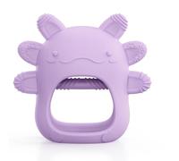 akolik Anneau Dentition Bébé en Silicone, Gants de Dentition Prise Facile, Jouet Bébé 0-3-6-9-12 Mois, Sans BPA, Cadeau Naissance Fille Garcon