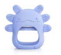 akolik Anneau Dentition Bébé en Silicone, Gants de Dentition Prise Facile, Jouet Bébé 0-3-6-9-12 Mois, Sans BPA, Cadeau Naissance Fille Garcon