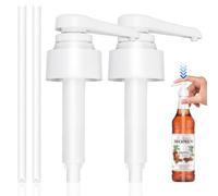 AKONE Lot de 2 distributeurs de sirop réutilisables pour bouteille Monin - Compatible avec pompe Monin 0,7/1,0 l