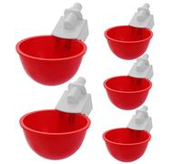 AKOOSY 1 Ensemble Bol Abreuvoir Automatique pour Poules de Coupelles Perceuse Distributeur Eau Pratique pour Poussins et Volaille Facile à Installer Nettoyer