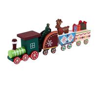 AKOOSY 1 Pièce Train en Bois De Noël Décor De Fête De Noël Petite Voiture Anniversaire De Train De Noël Bricolage De Noël Décoration Enfants Ornement en Forme De Train Thème De Noël