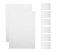 AKOOSY 10 Feuilles de Pochoirs Transparents en PVC 22 X 14 CM pour Dessin 3D, Planches de Traçage Réutilisables pour Loisirs Créatifs Livret D’Exercices, Accessoires Polyvalents pour