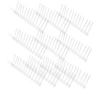 AKOOSY 10 pièces Anti-Oiseaux INOX avec Base Plastique Transparente Lot de Barres pour Toits et Clôtures Protection Étourneaux Corneilles Mouettes et Chauves-Souris