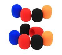 AKOOSY 10 pièces Bonnette Micro Mousse Antichoc et Anti-éclaboussures pour Microphone Protection pour Ktv Conférences et Scènes Couleurs Aléatoires Couleur Aléatoire Couleur Aléatoire