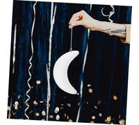 AKOOSY 10 Pièces Boules Mousse Forme de Lune DIY Décoration de Sapin de Noël Ornements pour Garçon Fille Bricolage Fête