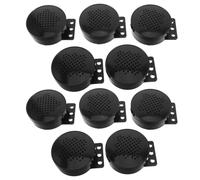 AKOOSY 10 Pièces Grille Noire Poignée Haut-Parleur en Plastique 57mm | Maille Circulaire Moulée D’une Pièce, Réduit les Vibrations Sonores Élevées, pour Enceintes Domestiques et Subwoofer