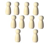 AKOOSY 10 pièces Lot de Mini Poupées à Peindre Figurines DIY Non Marionnettes Éducatives pour Garçon Fille Accessoires Artisanaux Créatifs