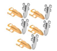 AKOOSY 10 Pièces Médiators Métal Réglables Acier Inoxydable pour Guitare Acoustique Électrique et Basse Onglets Doigts et Pouce Polyvalents pour Guitaristes et Banjoistes