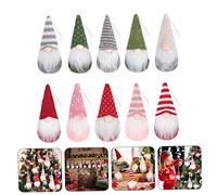 AKOOSY 10 pièces Ornements de Noël Suspendus Décorations Arbre de Noël Cartoon Pendentifs Lutins Colorés pour Fête et Festifs