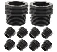 AKOOSY 10 pièces Raccord Fileté à Pouce pour Tuyau Darrosage Connecteur de Cuve Lot pour Réparation et Adaptation Jardin