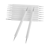 AKOOSY 10 pièces Stylets de Gaufrage avec Prise Antidérapante pour Poterie et Mandala Outils Polyvalents de Sculpture Peinture et Embossage pour Artistes Débutants et Professionnels