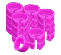 AKOOSY 100 Anneaux D'identification pour Pattes de Pigeons en Plastique PP Réutilisables Numérotation Claire, Taille 8mm, pour Ferme et Volière