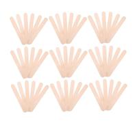 AKOOSY 100 Pièces Bâtons Bois Géants Bâtonnets Artisanaux Pour Épilation DIY Cake Pop Modélisme Bois Lisse Résistant Échardes Usage Maison École et Salon