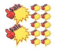 AKOOSY 100 Pièces Étiquettes de Prix Grand Format Burst pour Supermarché et Commerce Autocollants Faciles à Déchirer pour Affichage Clair des Tarifs