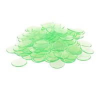 AKOOSY 100 Pièces Jetons de Bingo Transparents 19mm en Résine | Couleur Vert Clair, pour Apprendre les Additions, Résistance à Casse L’usure, Garçon et Filles et Élèves