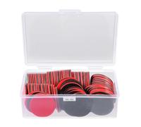 AKOOSY 100 Pièces Jetons de Comptage Ronds en PVC Noir | Faciles à Nettoyer et Imperméables, Usage Famille et Loisirs, Couleur Vive, Accessoires de Jeu
