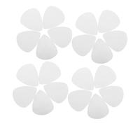 AKOOSY 100 Pièces Picks de Guitare Acier Inoxydable Argentés Plectrums pour Guitares Électriques et Acoustiques Bords Lisses Plectres de Basse pour Styles Rock Jazz Country