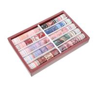 AKOOSY 100 rouleaux Washi Tape Papier DIY Autocollants Décoratifs pour Scrapbooking et Carnets Ruban de Masquage Coloré Longue Durée Sans Trace à Retirer pour Bricolage Créatif