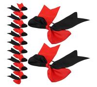 AKOOSY 10pcs Élastiques Cheveux Fille Grosse Taille Nœud Papillon Polyester pour Queue de Cheval Accessoires Coiffure Pratiques et Élégants