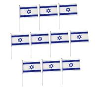 AKOOSY 10pièces Drapeau Israël Pour Extérieur Drapeaux Décoratifs Pour Maison Et Cour Bannière De Pays Réutilisable