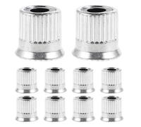 AKOOSY 10pièces Écrous Serrage Rapide pour Meuleuse Boulons de Fixation Alliage Aluminium avec Surface Moletée Rechange pour Hachoir à Aliments et Meuleuse à Grains