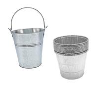 AKOOSY 10pièces Seau Graisse Barbecue Extérieur avec Seau Et Doublures Jetables Bac Égouttement Huile Flexible pour Nettoyage Facile Et Collecte des Graisses