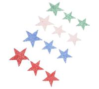 AKOOSY 12 Pièces Écussons Étoiles Résine Candy Color Appliques Thermocollantes Brillantes pour Vêtements DIY Chaussures et Sacs Accessoires de Décoration