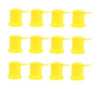 AKOOSY 12 Pièces Indicateurs Serrage Roue pour Camions et Voitures Caches Écrou avec Manchon de Protection Jaune Surveillance Sécurité et Maintenance Rapide