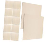AKOOSY 12 Pièces Lot de Planches Carrées Contreplaqué pour Loisirs Créatifs Bases pour Gravure Pyrogravure Découpe et Peinture Planches Polyvalentes avec Bords Lisses pour Artisanat