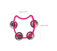 AKOOSY 12 Pièces Tambourins Plastique avec Cloches pour Garçon Fille Instruments de Percussion à Main Légers et Ergonomiques Accessoire Musical pour Fêtes École et Activités Collectives