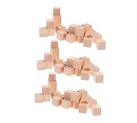 AKOOSY 120 Pièces Cubes Non Blocs Carrés Naturels pour Bricolage Garçon Fille Empilage Peinture et Créations DIY Jeu Portable pour Activités Familiales