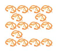 AKOOSY 15 Pièces Anneau de Sevrage Orange en Plastique pour Veaux, Taille Réglable, Application Facile, Sevrage Collectif Printemps Automne la Ferme