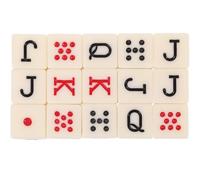 AKOOSY 15 Pièces Dés de Poker Acrylique Jqk, Accessoires de Jeu