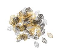 AKOOSY 150 Pièces Zinc Alloy Hollow Tree Leaf Charms Lightweight Pendants For DIY Jewelry Making Necklace Bracelet Earring Accessories