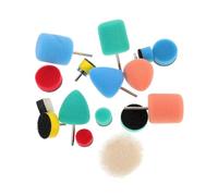 AKOOSY 16 pièces Kit de Éponges de Polissage pour Voiture de Finition Réutilisables Adaptés Aux Machines Électriques et Pneumatiques pour Rayures et Surfaces Étroites comme Phares et
