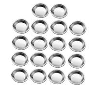 AKOOSY 18 pcs Plateau de Peinture Acier Inoxydable avec Bec Réutilisable pour Peinture Aquarelle Accessoire Scolaire pour Artistes Adultes