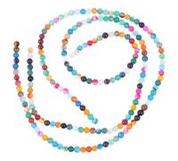 AKOOSY 180 pièces Lot de Perles Rondes Pierre Naturelle pour Création de Bijoux DIY Décorations Artisanales Bracelets et Colliers Résistantes Décoloration