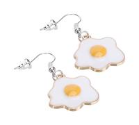 AKOOSY 1Paire Boucles Oreilles Poêlées pour Pendentifs Originaux Œuf Ludiques et Décoratifs Parfaits pour Look et Énergique