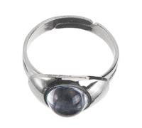 AKOOSY 1pièce Bague Créative Thermochromique Inoxydable Anti- Anneau Mode Changement de Couleur Selon Température Bijou pour Femmes Style Délicat et Résistant