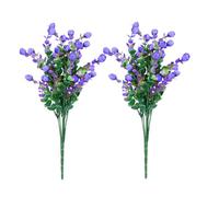 AKOOSY 2 Bouquets Fleur D’Eucalyptus Artificielle en Plastique