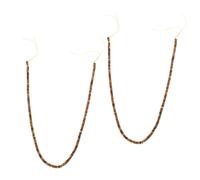 AKOOSY 2 Cordes Strings Of Natural Stone Rondelle Beads Decorative Loose Beads For Crafts For DIY Bracelets And Necklaces