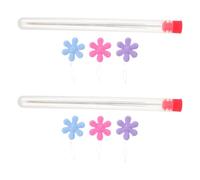 AKOOSY 2 Ensembles Lot de 2 sets de Ensembles D’Aiguilles à Perler en Acier Inoxydable, Aiguilles Longues à Gros Chas, Outils de Couture Manuelle pour Perlage, Broderie et Création de