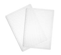 AKOOSY 2 Ensembles Règle Pochoir à Lignes Droites Lot De Gabarit De Dessin Plastique Transparent Avec Marqueurs Espacement De Outil De Calligraphie Pour Écriture Et Traçage