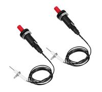 AKOOSY 2 pièces Allumeur Céramique à Bouton Poussoir pour Réchaud Gaz et Barbecue Allumage Piézo Électrique Portable et Facile à Installer Compatible Chauffage Extérieur et Cuisine