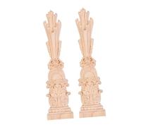 AKOOSY 2 pièces Appliques Non Peintes Rétro Forme de Colonne Romaine Décor Mural et Mobilier Style Européen pour Maison DIY