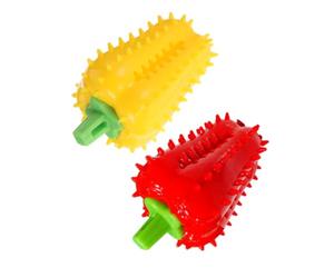 AKOOSY 2 Pièces Balle à Friandises pour Chien de Piment, TPR | Stimulation Olfactive, Réduit la Plaque Dentaire, Favorise la Mastication, Auto-divertissement pour Chiens
