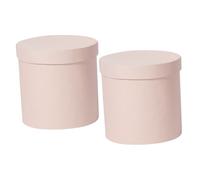 AKOOSY 2 Pièces Boîte à Fleurs Cylindrique Ronde pour Bouquets et Boîte de avec Couvercle pour Arrangements et