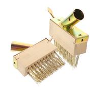 AKOOSY 2 Pièces Brosse à Désherber Fil avec Manche Brosse pour Fissures Au Sol Outil de Jardinage Portable pour Enlever Mauvaises